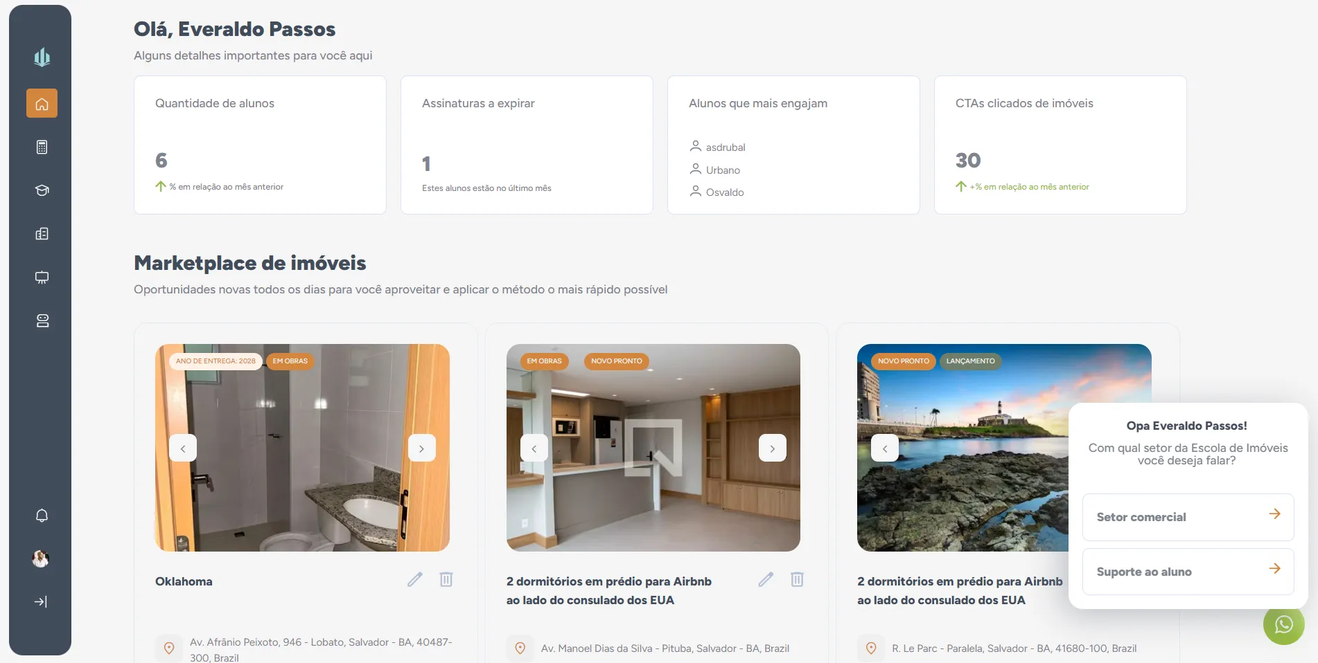 Plataforma Dashboard